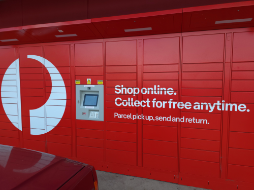 호주 쇼핑센터에 설치된 파셀 락커