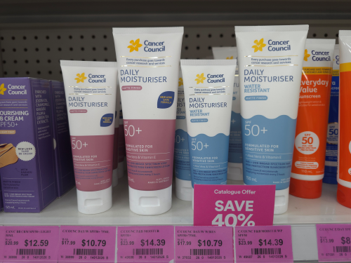 호주 Cancer Council사의 자외선 차단제
