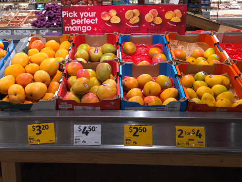 호주 여름 과일 망고